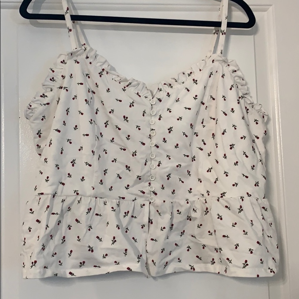 Rose crop top